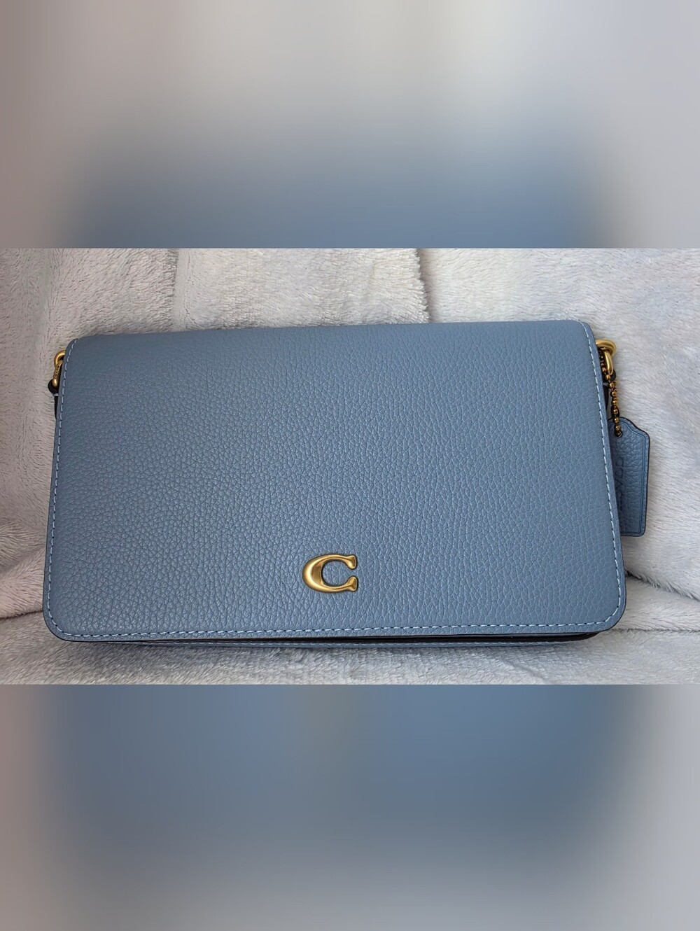 Coach Mila Crossbody With Signature Canvas - Blue Bell Gold Hardware